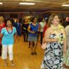 Line dancing with Edna Noel and Duday Paril